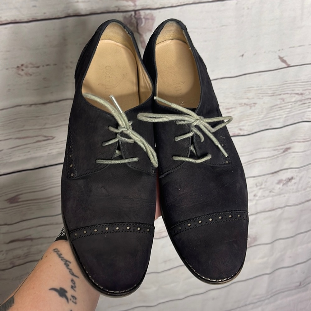 Cole Haan Gramercy Black Khaki Oxfords Shoes Sz 6.5! - Picture 1 of 8
